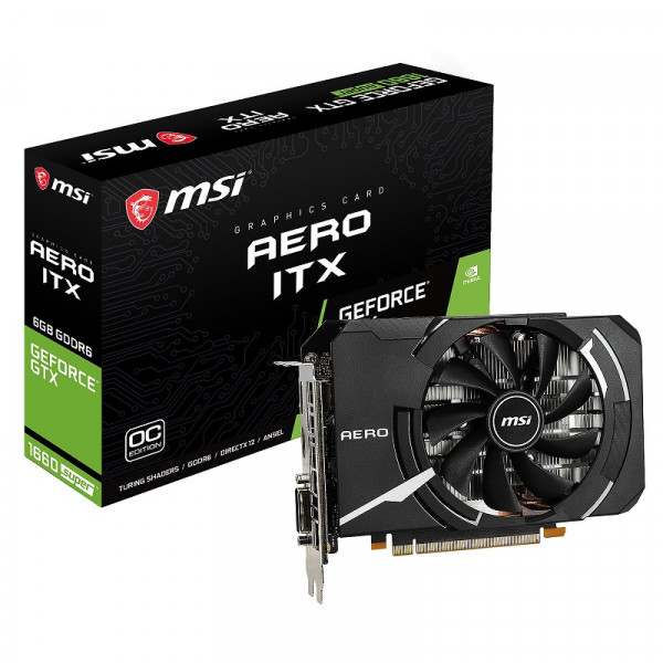 MSI GeForce GTX 1660 SUPER Aero ITX OC 6GB GDDR6 Cartes graphiques MSI, Ultra Pc Gamer Maroc