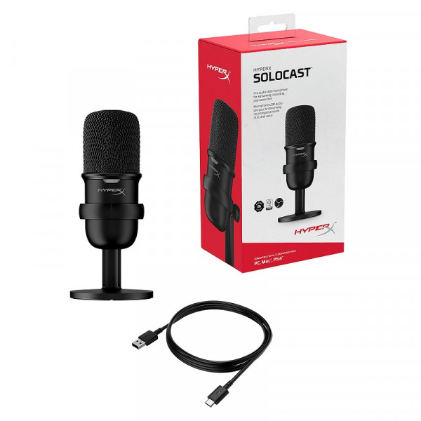 HyperX SoloCast Microphones HyperX, Ultra Pc Gamer Maroc