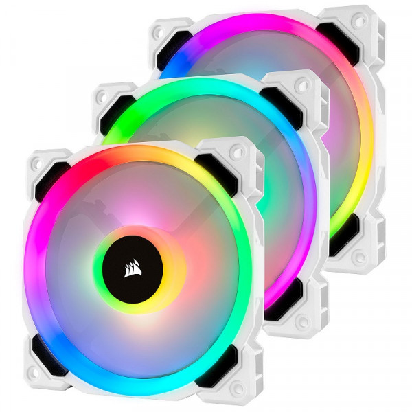 Corsair LL Series LL120 RGB Triple Pack Blanc Refroidissement Corsair, Ultra Pc Gamer Maroc