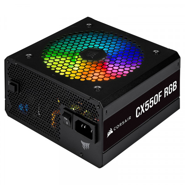 Corsair CX550F RGB 80PLUS Bronze (Noir) Alimentations PC Corsair, Ultra Pc Gamer Maroc