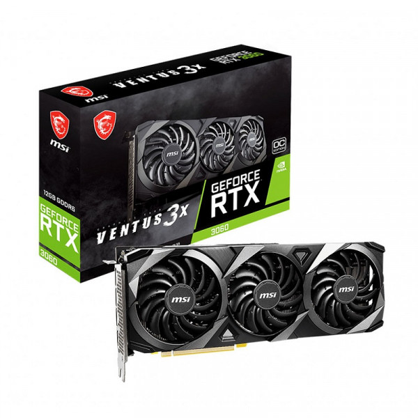 MSI GeForce RTX 3060 VENTUS 3X OC 12GB GDDR6 Cartes graphiques MSI, Ultra Pc Gamer Maroc