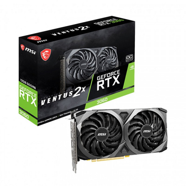MSI GeForce RTX 3060 VENTUS 2X OC 12Go GDDR6 NVIDIA MSI, Ultra Pc Gamer Maroc