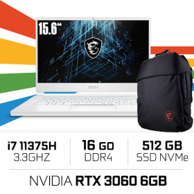 MSI STEALTH 15M A11UEK i7-11375H/16GB/512GB SSD/RTX3060 6GB/15.6" IPS PC Portables Gamer MSI, Ultra Pc Gamer Maroc