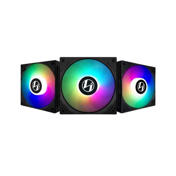 Lian Li ST120 ARGB PWM (Triple Pack) Noir Ventilateurs boîtier Lian Li, Ultra Pc Gamer Maroc