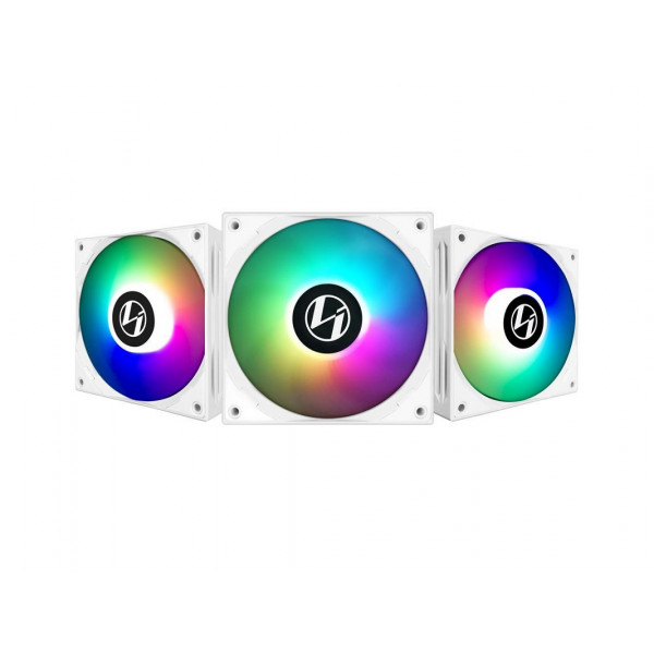 Lian Li ST120 ARGB PWM (Triple Pack) Blanc Ventilateurs boîtier Lian Li, Ultra Pc Gamer Maroc