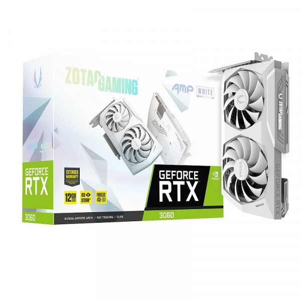 ZOTAC GeForce RTX 3060 AMP White Edition 12G GDDR6 NVIDIA Zotac, Ultra Pc Gamer Maroc