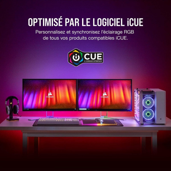 Corsair iCUE LS100 Smart Lighting Strip Starter Kit Périphériques de jeu Corsair, Ultra Pc Gamer Maroc