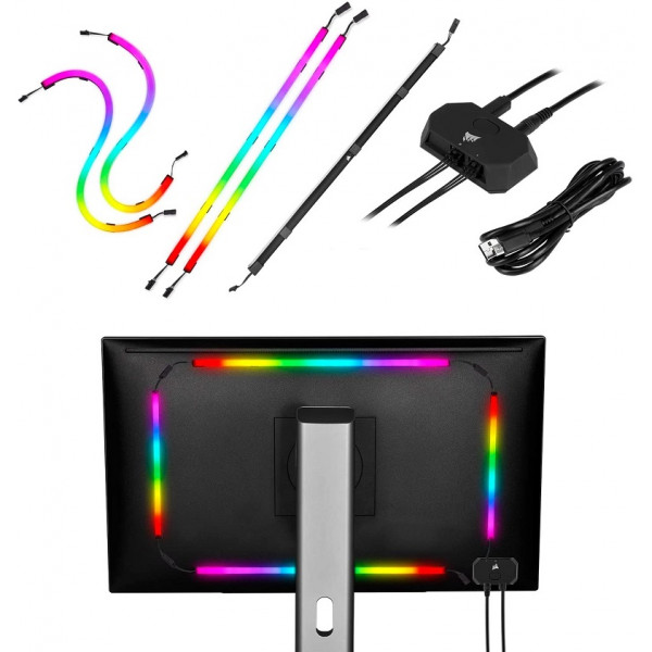 Corsair iCUE LS100 Smart Lighting Strip Starter Kit Périphériques de jeu Corsair, Ultra Pc Gamer Maroc