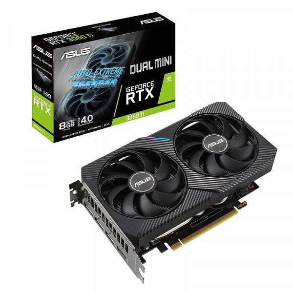 ASUS GeForce RTX 3060 Ti Dual Mini V2 OC 8GB GDDR6 Cartes graphiques ASUS, Ultra Pc Gamer Maroc