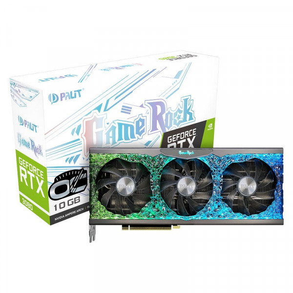 Palit GeForce RTX 3080 GameRock OC 10GB GDDR6X (LHR) NVIDIA Palit, Ultra Pc Gamer Maroc