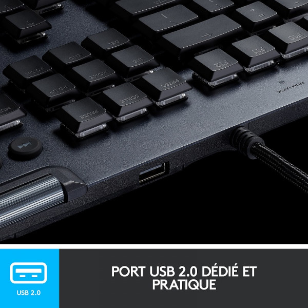 Logitech G G815 Carbon (Tactile Version) Claviers Logitech, Ultra Pc Gamer Maroc