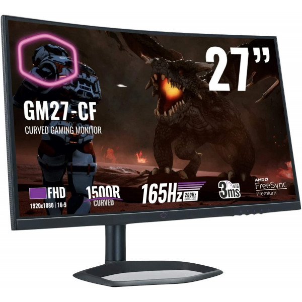 Cooler Master GM27-CF 27" 165Hz Moniteurs Cooler Master, Ultra Pc Gamer Maroc