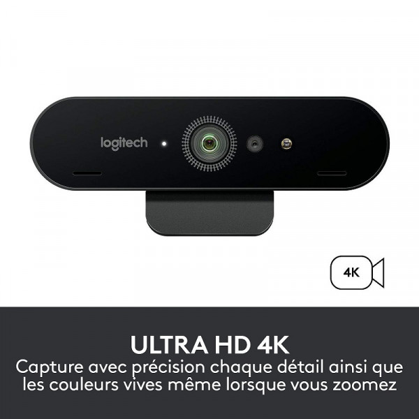 Logitech BRIO 4K Stream Edition Webcams Logitech, Ultra Pc Gamer Maroc