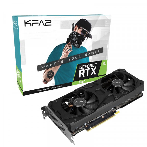 KFA2 GeForce RTX 3060 (1-Click OC) 12GB GDDR6 Cartes graphiques KFA2, Ultra Pc Gamer Maroc