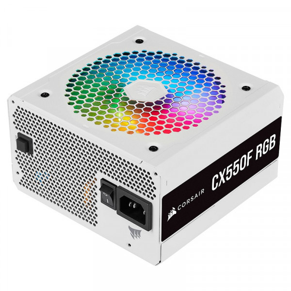 Corsair CX550F RGB 80PLUS Bronze (Blanc) Alimentations PC Corsair, Ultra Pc Gamer Maroc