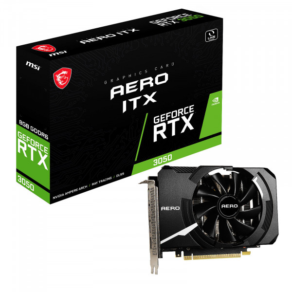 MSI GeForce RTX 3050 AERO ITX 8GB GDDR6 Cartes graphiques MSI, Ultra Pc Gamer Maroc