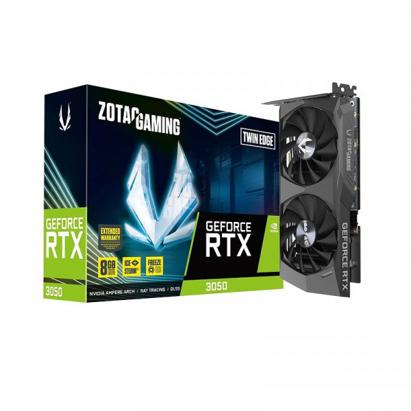 ZOTAC GeForce RTX 3050 Twin Edge 8GB GDDR6 Cartes graphiques Zotac, Ultra Pc Gamer Maroc
