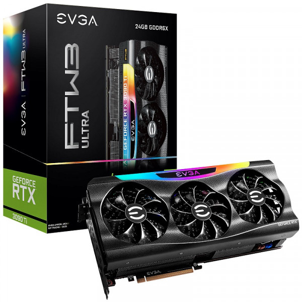 EVGA GeForce RTX 3090 Ti FTW3 ULTRA GAMING 24GB GDDR6X Cartes graphiques EVGA, Ultra Pc Gamer Maroc