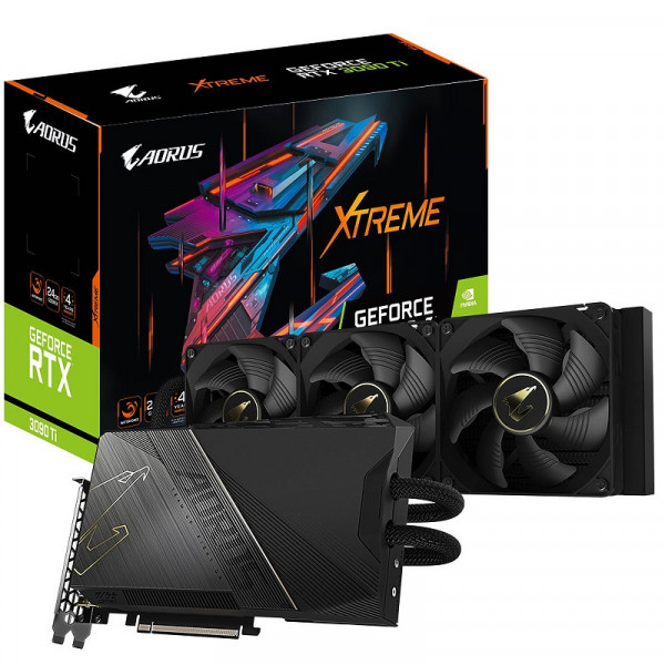 Gigabyte AORUS GeForce RTX 3090 Ti XTREME WATERFORCE 24GB GDDR6X Cartes graphiques Gigabyte, Ultra Pc Gamer Maroc