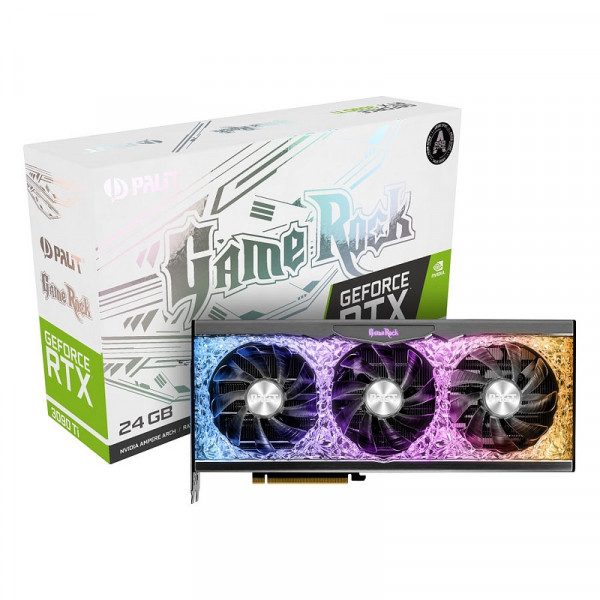 Palit GeForce RTX 3090 Ti GameRock 24GB GDDR6X Cartes graphiques Palit, Ultra Pc Gamer Maroc