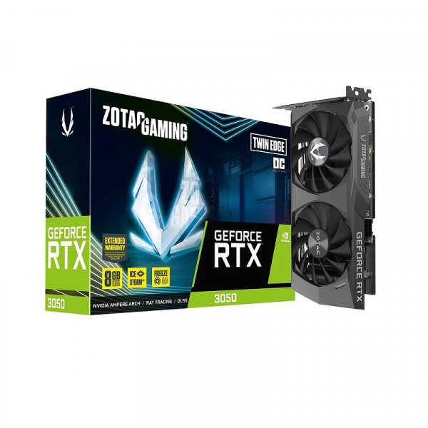 ZOTAC GeForce RTX 3050 Twin Edge OC 8GB GDDR6 Cartes graphiques Zotac, Ultra Pc Gamer Maroc