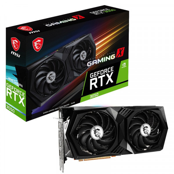 MSI GeForce RTX 3050 GAMING X 8GB GDDR6 Cartes graphiques MSI, Ultra Pc Gamer Maroc