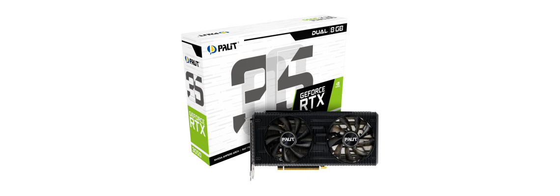 PALIT GeForce RTX 3050 DUAL 8GB GDDR6 Cartes graphiques Palit Maroc