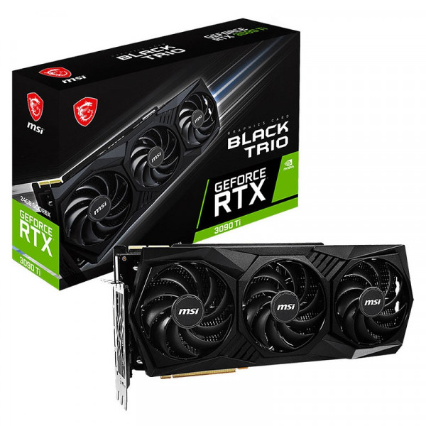 MSI GeForce RTX 3090 Ti BLACK TRIO 24GB GDDR6X Cartes graphiques MSI, Ultra Pc Gamer Maroc