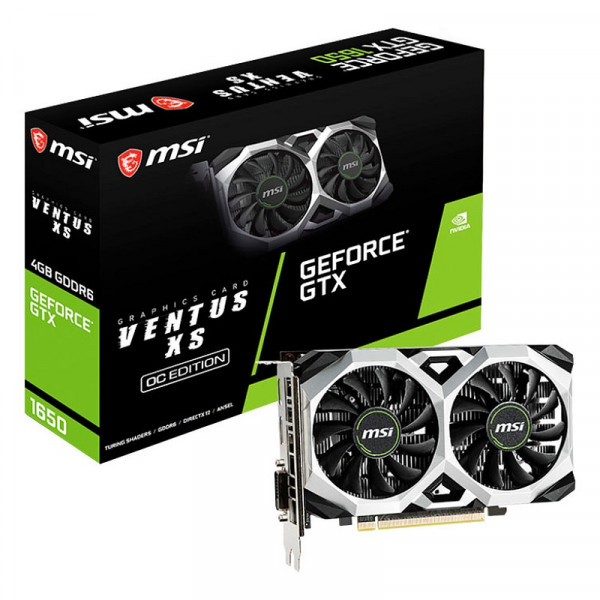 MSI GeForce GTX 1650 D6 D6 VENTUS XS OC 4GB GDDR6 Cartes graphiques MSI, Ultra Pc Gamer Maroc