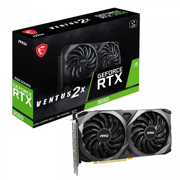 MSI GeForce RTX 3050 VENTUS 2X OC 8GB GDDR6 Cartes graphiques MSI, Ultra Pc Gamer Maroc