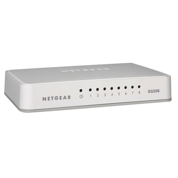 Netgear GS208 Réseau Netgear, Ultra Pc Gamer Maroc