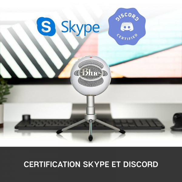 Blue Microphones Snowball iCE Blanc Microphones Blue Microphones, Ultra Pc Gamer Maroc