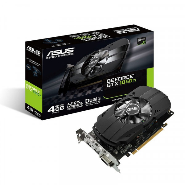 Asus GeForce GTX 1050Ti Phoenix 4GB GDDR5 Cartes graphiques ASUS, Ultra Pc Gamer Maroc