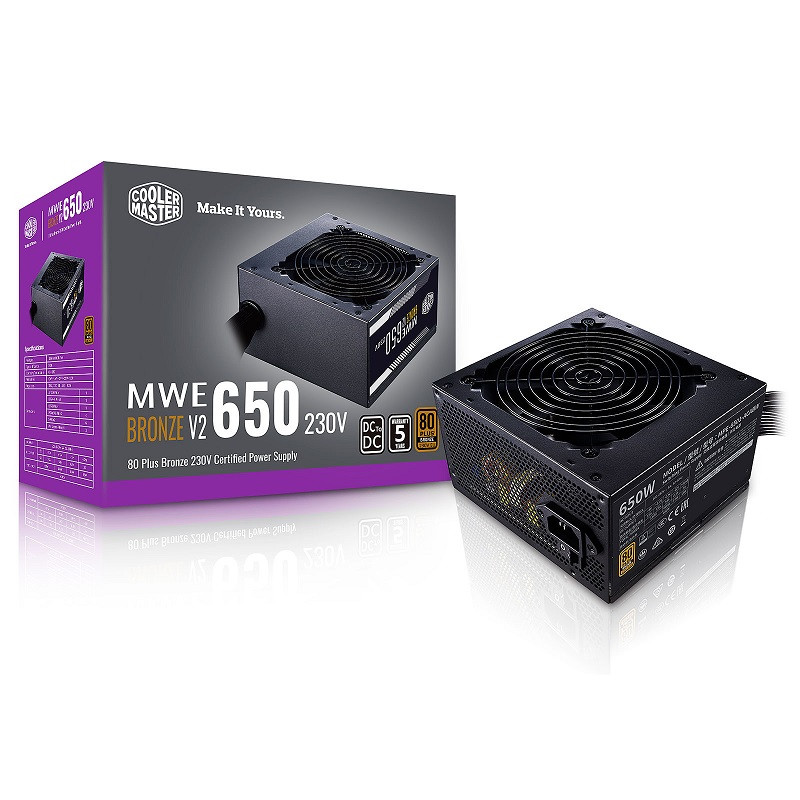 Cooler Master MWE 80PLUS Bronze 650W V2 Alimentations PC Cooler Mas...