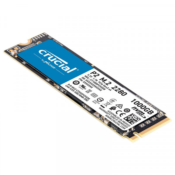 Crucial P2 M.2 PCIe NVMe 1TB Disques SSD Crucial, Ultra Pc Gamer Maroc