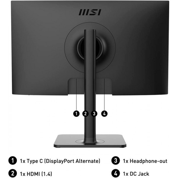 MSI Modern MD241P 23.8" IPS Moniteurs MSI, Ultra Pc Gamer Maroc