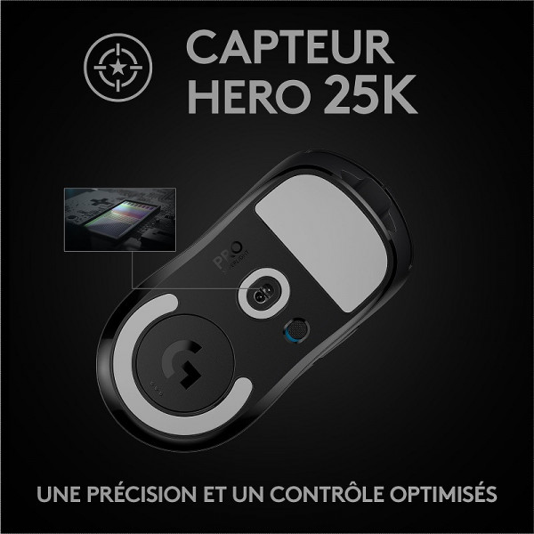 Logitech G Wireless Gaming Pro X Superlight (Noir) Souris Logitech, Ultra Pc Gamer Maroc