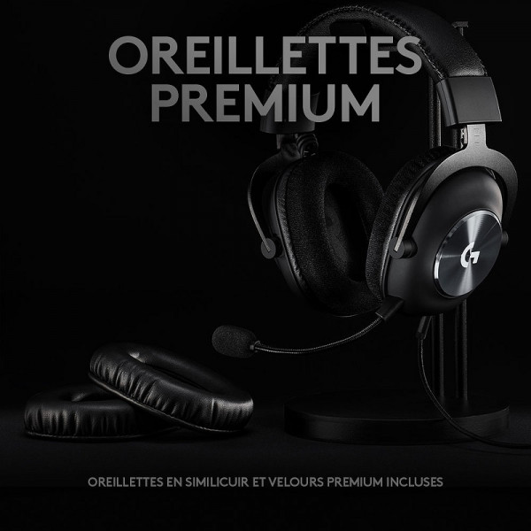 Logitech G Pro X Gaming Headset (Noir) Casques Logitech, Ultra Pc Gamer Maroc
