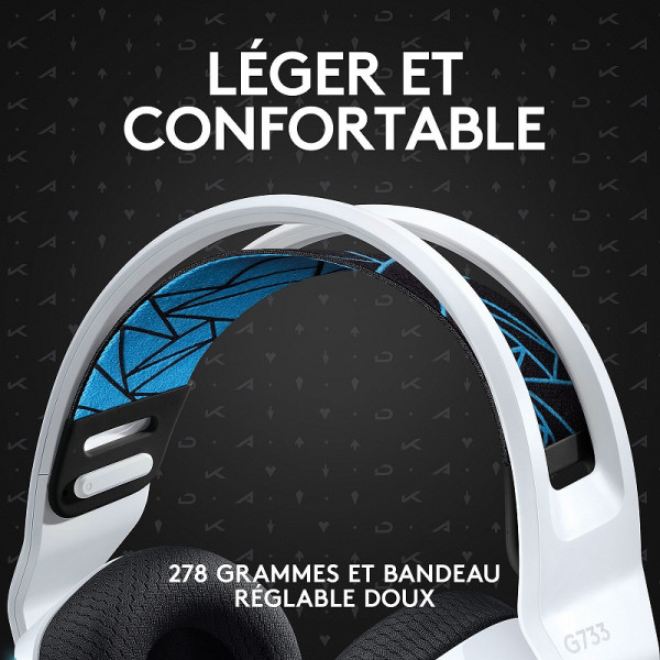 Logitech G G733 Lightspeed (LoL K/DA) Casques Logitech, Ultra Pc Gamer Maroc
