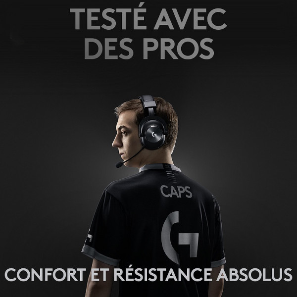 Logitech G Pro X Wireless Lightspeed Gaming Headset (Noir) Casques Logitech, Ultra Pc Gamer Maroc
