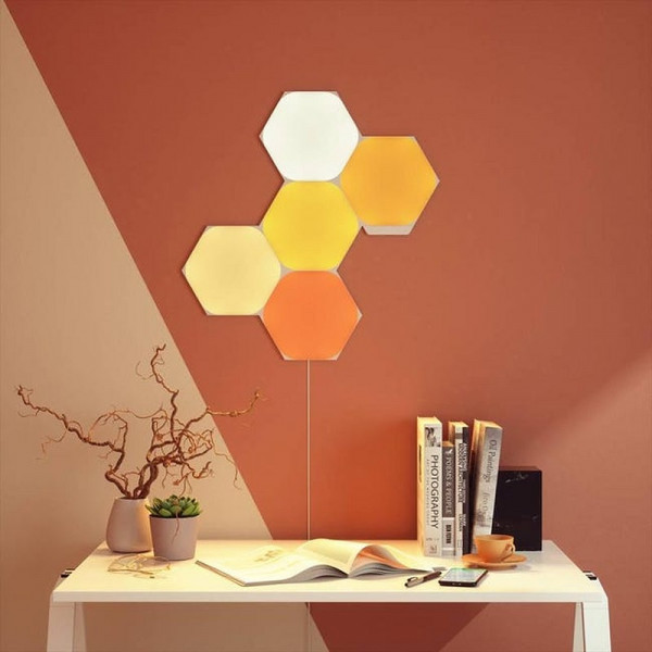Nanoleaf Shapes Hexagones Starter Kit (5 pièces) Périphériques de jeu Nanoleaf, Ultra Pc Gamer Maroc
