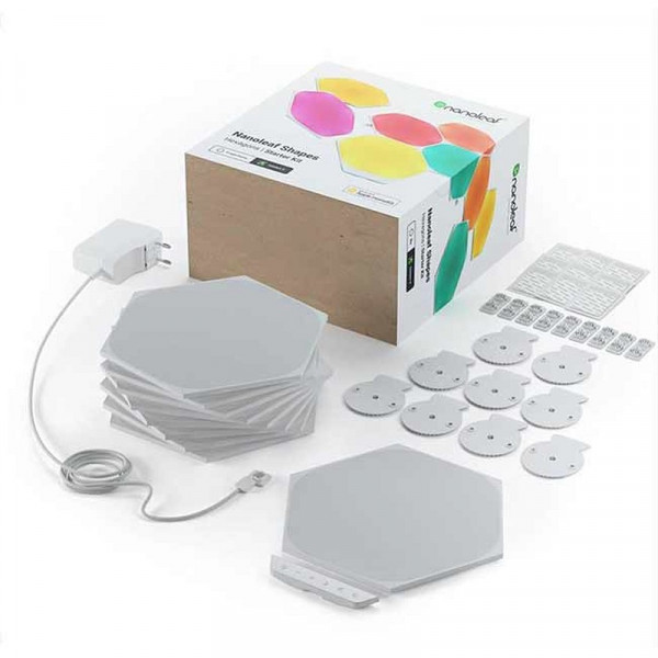 Nanoleaf Shapes Hexagones Starter Kit (9 pièces) Périphériques de jeu Nanoleaf, Ultra Pc Gamer Maroc