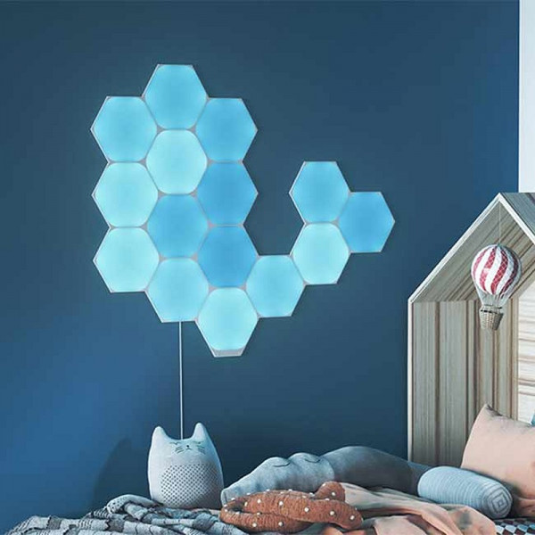 Nanoleaf Shapes Hexagones Starter Kit (15 pièces) Périphériques de jeu Nanoleaf, Ultra Pc Gamer Maroc