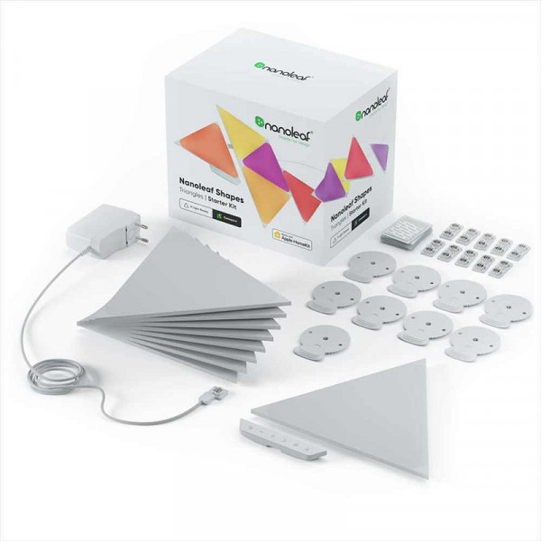 Nanoleaf Shapes Triangles Starter Kit (9 pièces) Périphériques de jeu Nanoleaf, Ultra Pc Gamer Maroc
