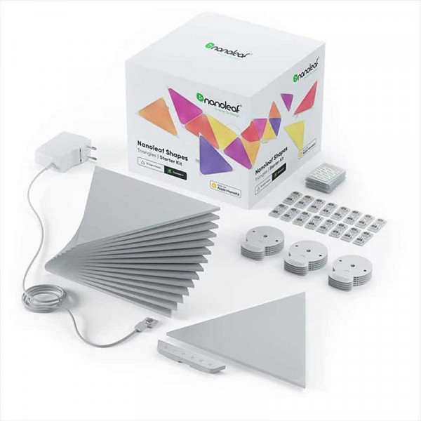 Nanoleaf Shapes Triangles Starter Kit (15 pièces) Périphériques de jeu Nanoleaf, Ultra Pc Gamer Maroc