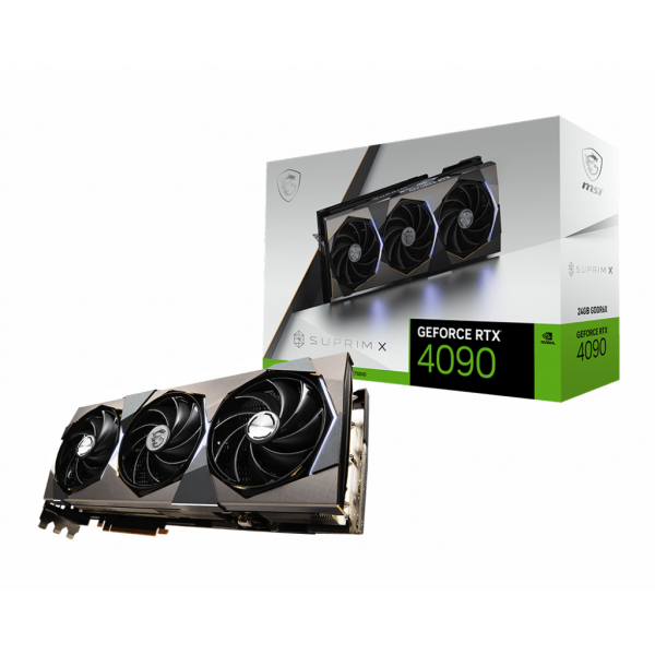 MSI GeForce RTX 4090 SUPRIM X 24GB GDDR6X Cartes graphiques MSI, Ultra Pc Gamer Maroc