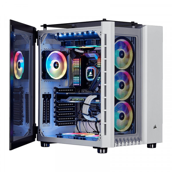 Corsair Crystal 680X RGB White Boitiers PC Corsair, Ultra Pc Gamer Maroc