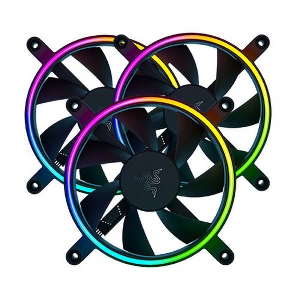 Razer Kunai Chroma 120 mm (pack de 3) Refroidissement Razer, Ultra Pc Gamer Maroc