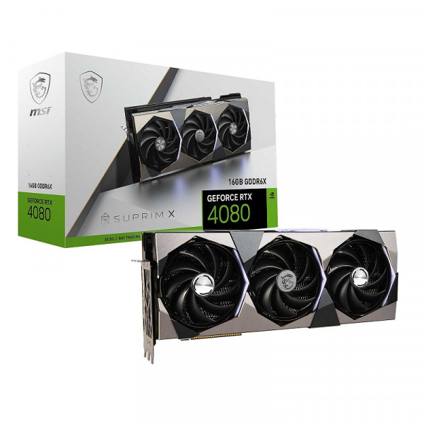 MSI GeForce RTX 4080 SUPRIM X 16GB GDDR6X Cartes graphiques MSI, Ultra Pc Gamer Maroc