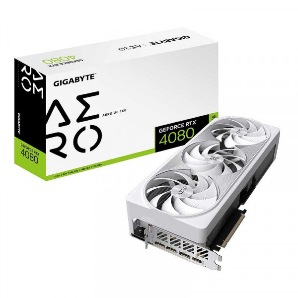 Gigabyte GeForce RTX 4080 AERO OC 16GB GDDR6X Cartes graphiques Gigabyte, Ultra Pc Gamer Maroc